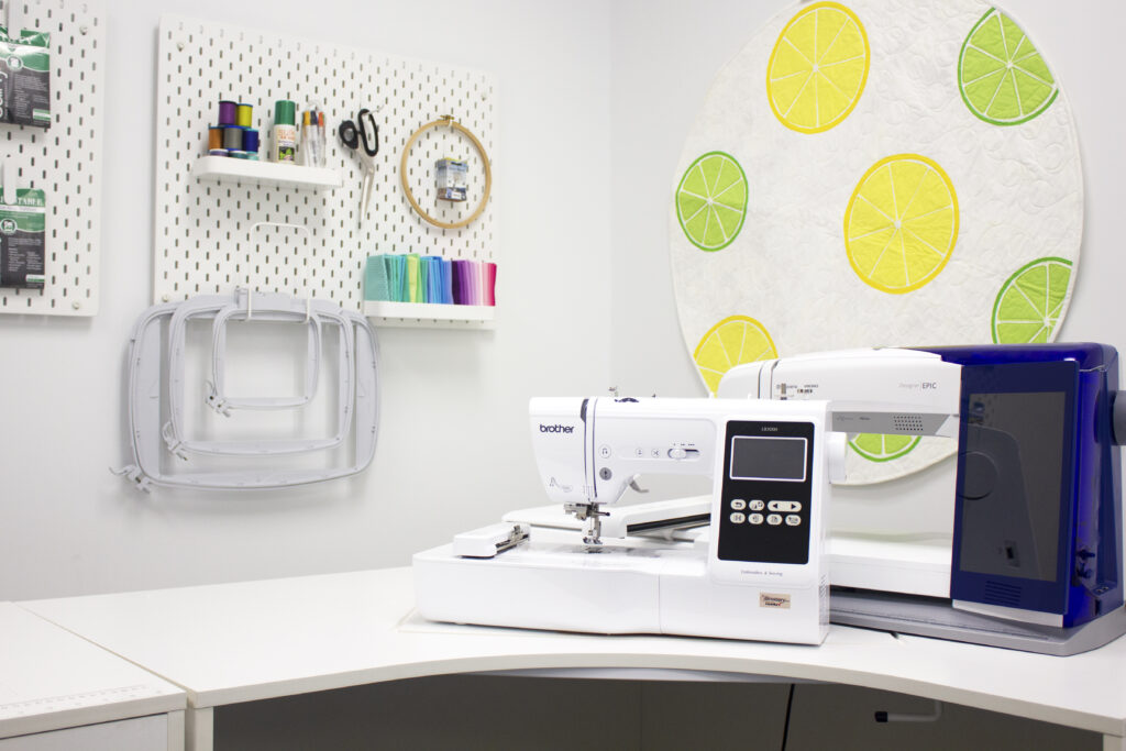 National Embroidery Month sewing studio