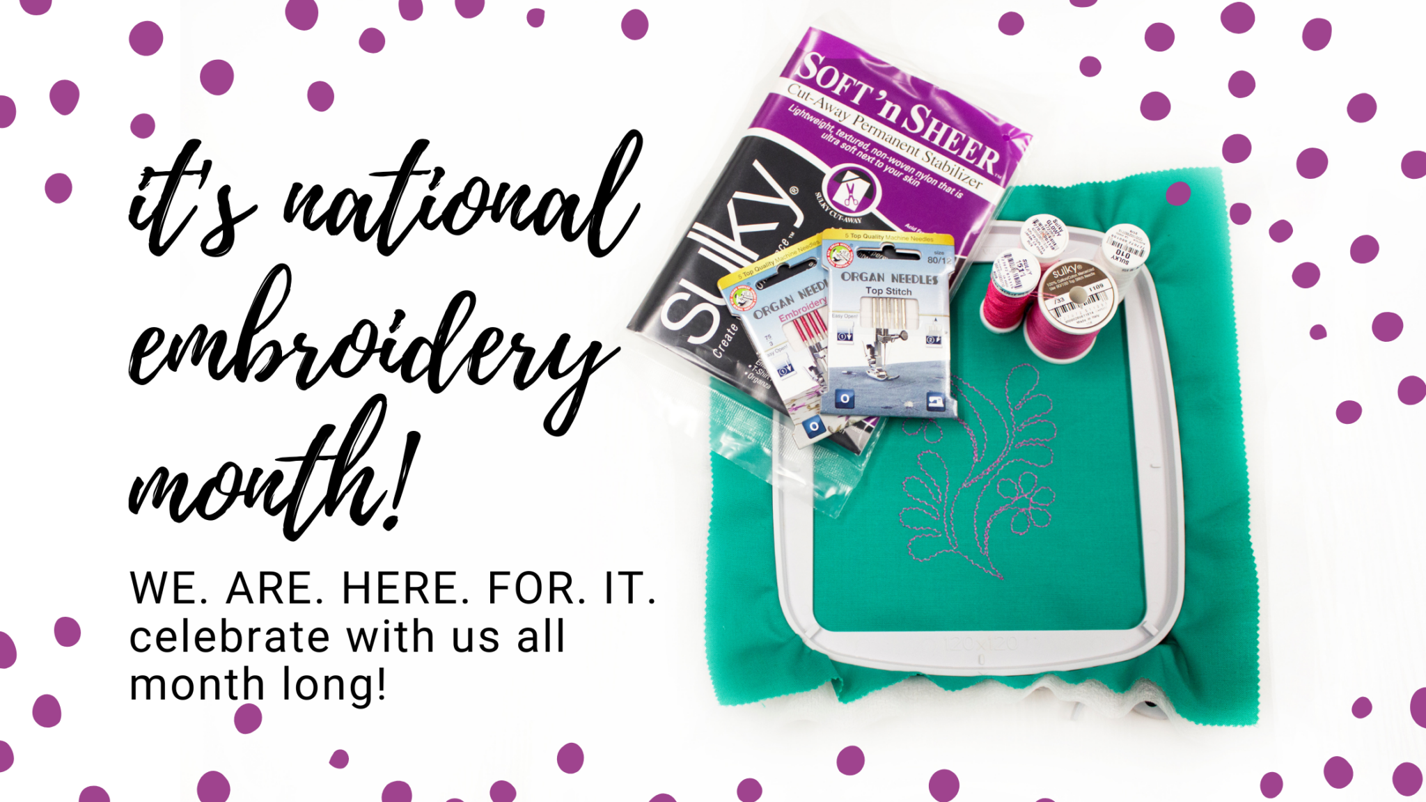 National Embroidery Month Projects, Products & More! Sulky