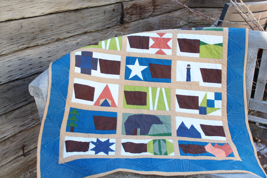 road trip quilt styled