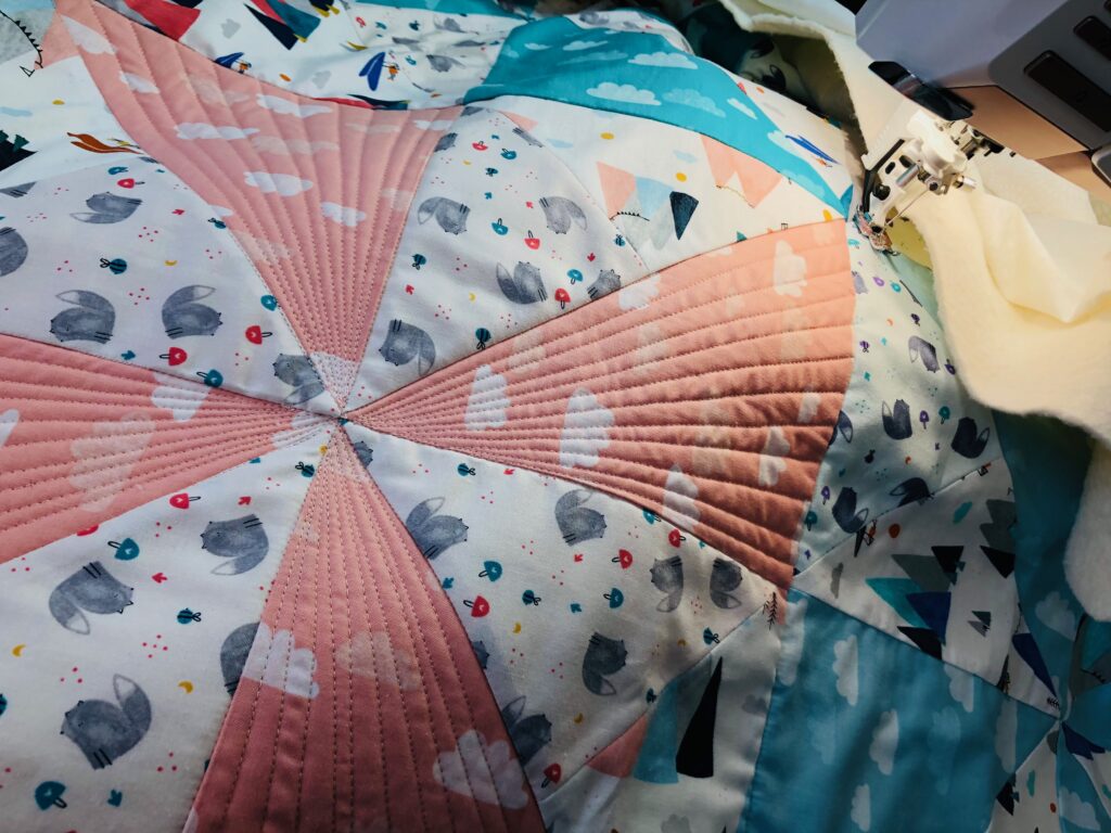 quilting the baby quilt