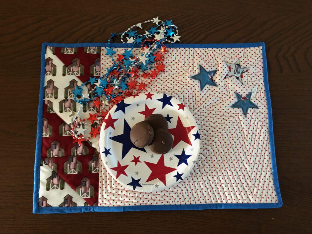 finished Team USA Place Mat