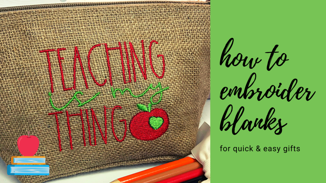 how to embroider blanks