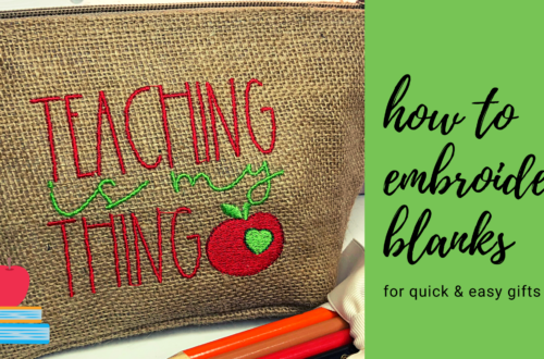 how to embroider blanks