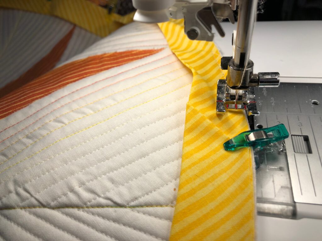 machine sew binding