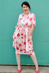 garment sewing terry wrap