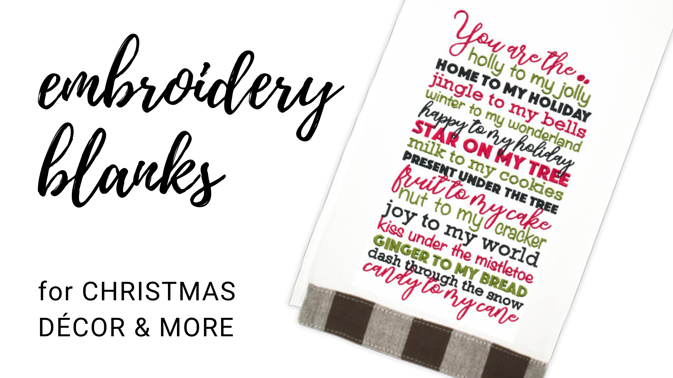 Embroidery Blanks for Christmas Décor - Sulky