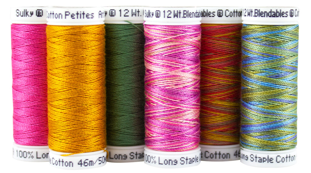 cross-stitch sample thread pack