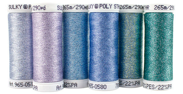 poly sparkle assortment for sewing kit