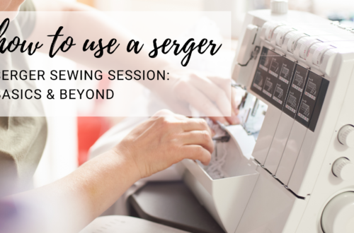 how to use a serger