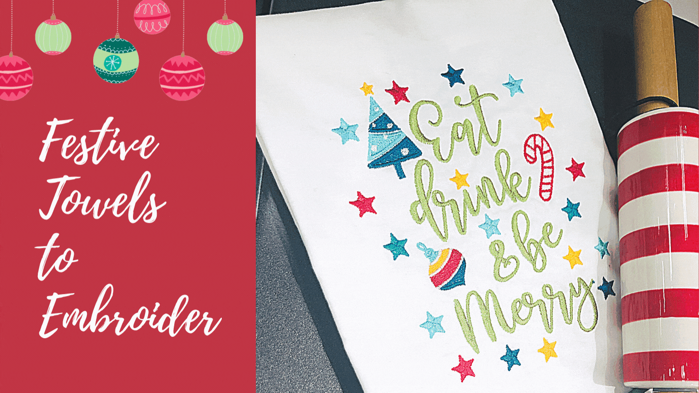 Festive Towels to Embroider