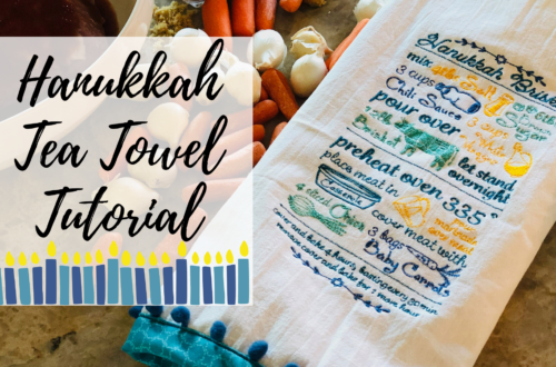 Hanukkah Tea Towels Tutorial