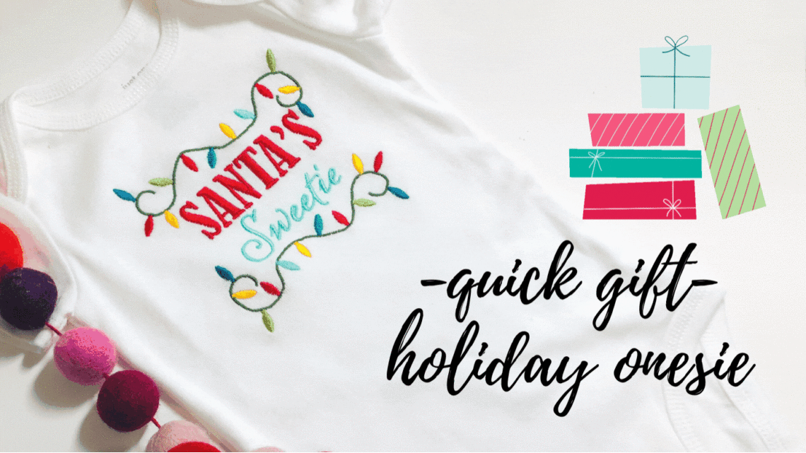 Holiday Onesie for Baby - learn how! (1)