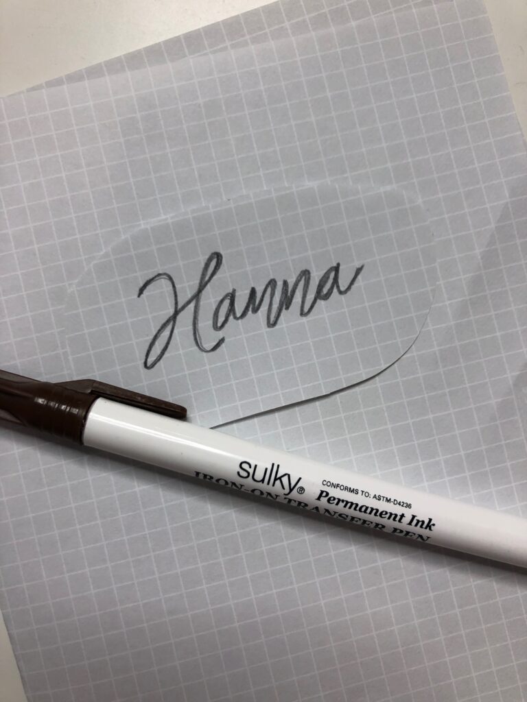 write name onto paper