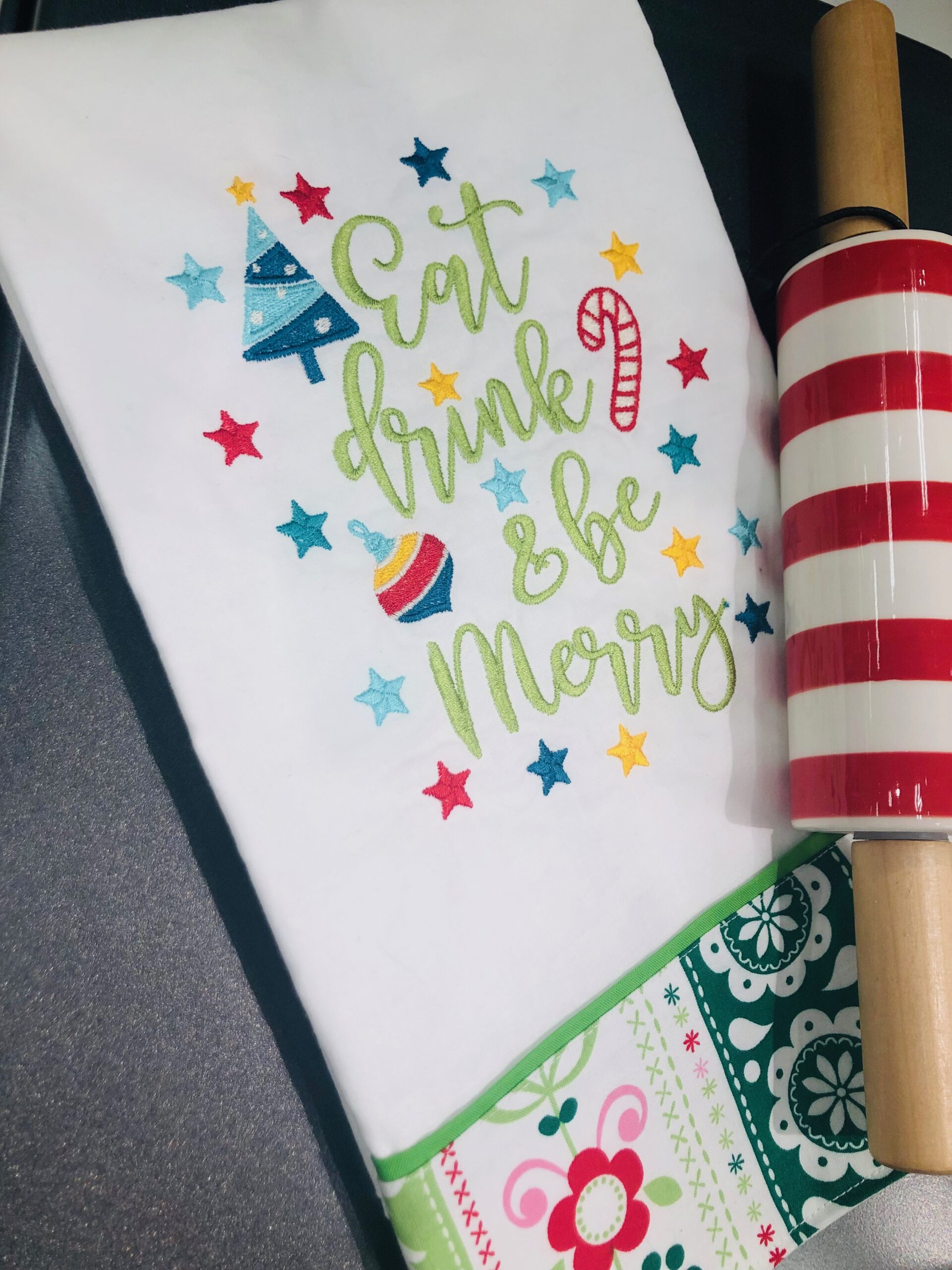DIY Christmas Towels with Sublimation - Life Sew Savory