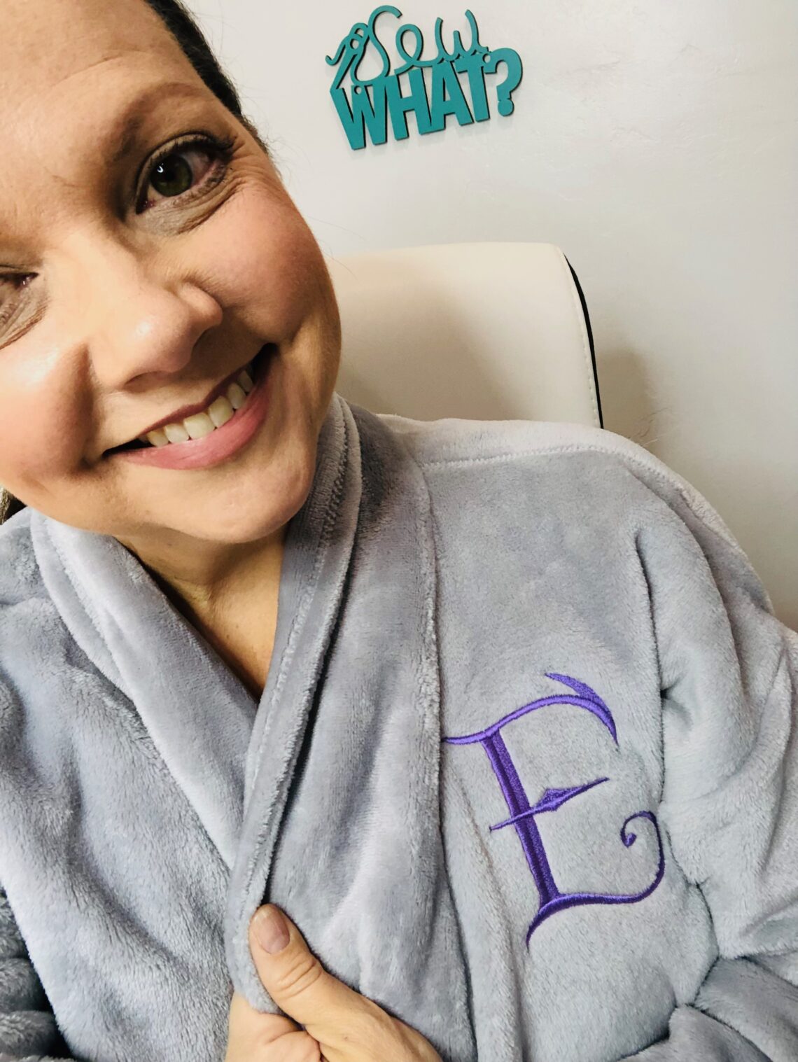 How to Embroider a Robe Plush Fleece or Bamboo Knit Sulky