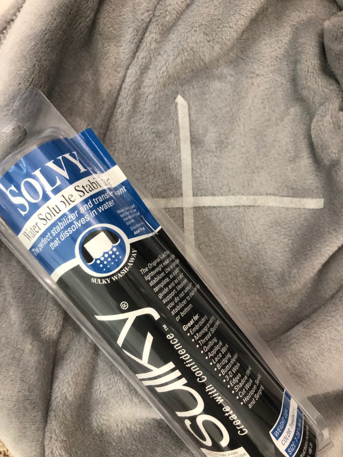 How to Embroider a Robe Plush Fleece or Bamboo Knit Sulky