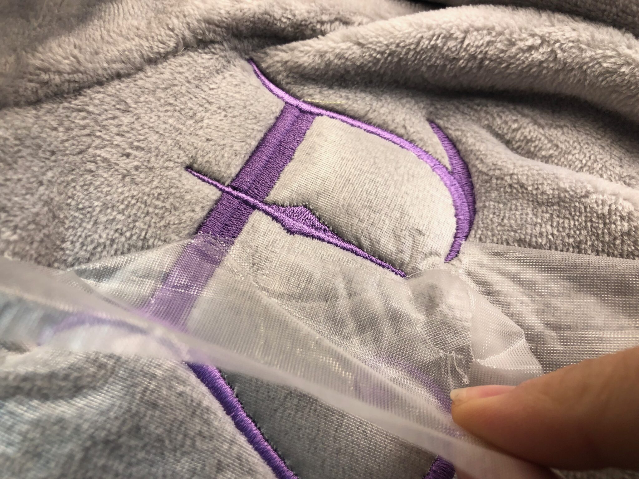 How to Embroider a Robe Plush Fleece or Bamboo Knit Sulky