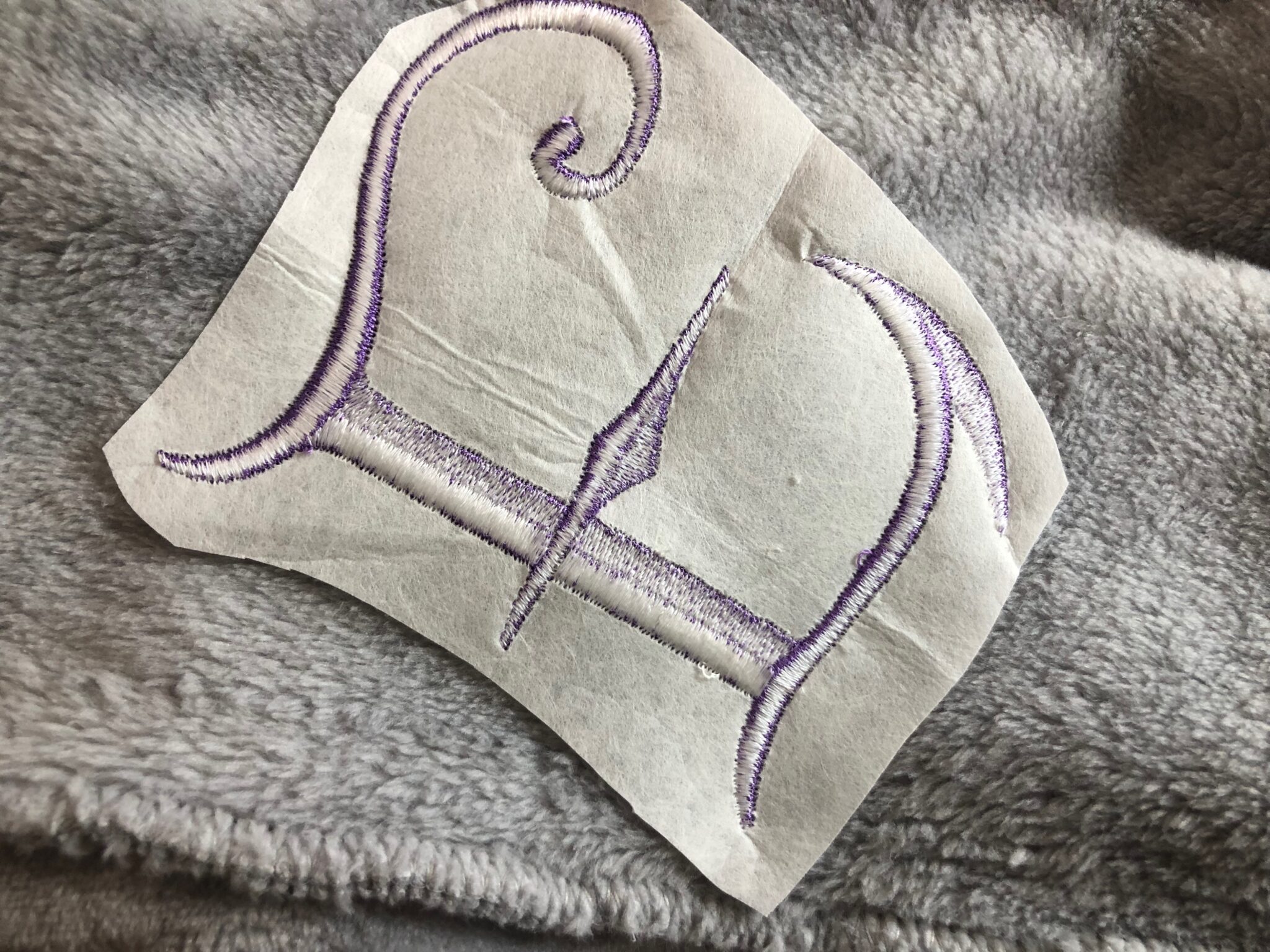 How to Embroider a Robe Plush Fleece or Bamboo Knit Sulky