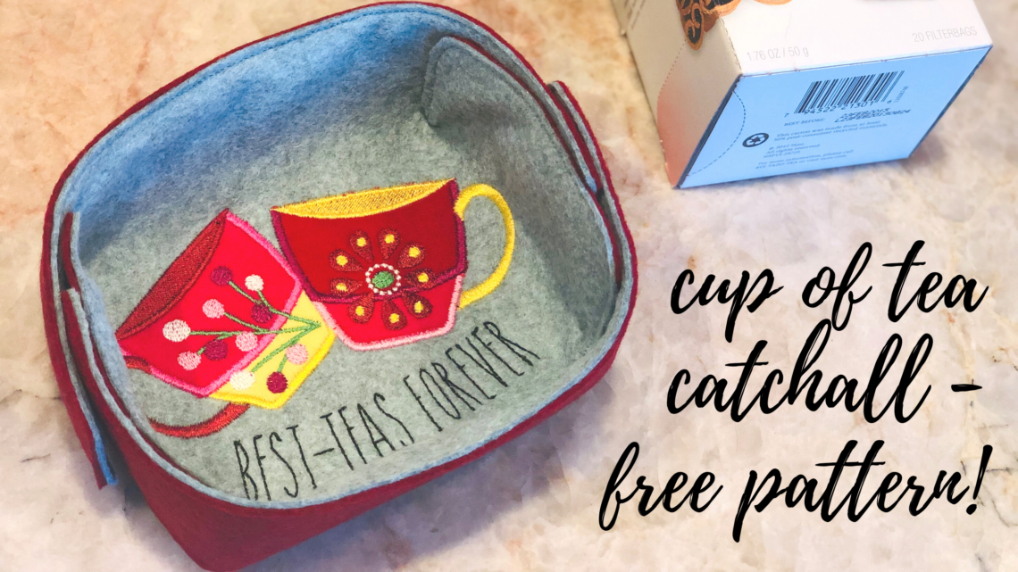 cup of tea catchall - free pattern!