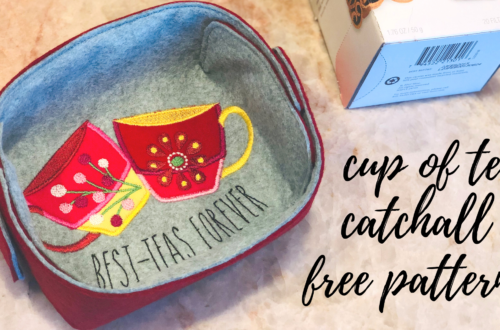 cup of tea catchall - free pattern!