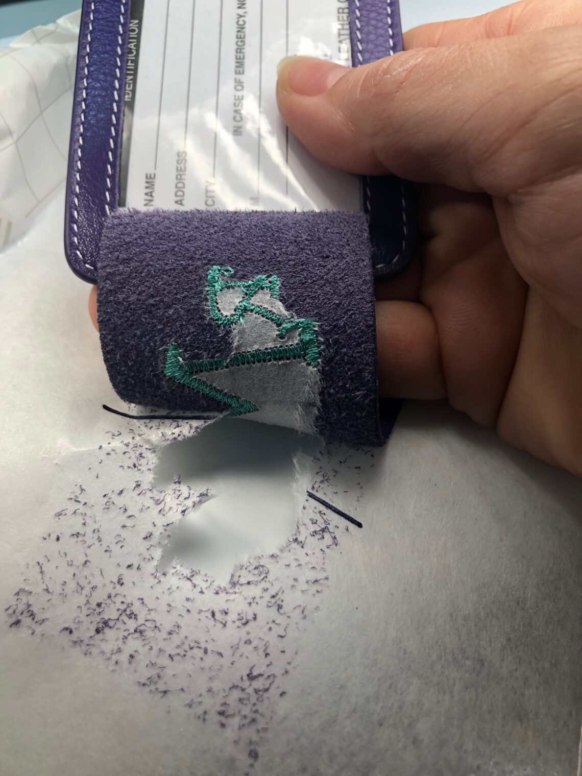Embroider a Luggage Tag Howtos & Tips Sulky