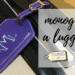 monogram a luggage tag to embroider