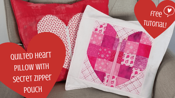 valentine heart pillow
