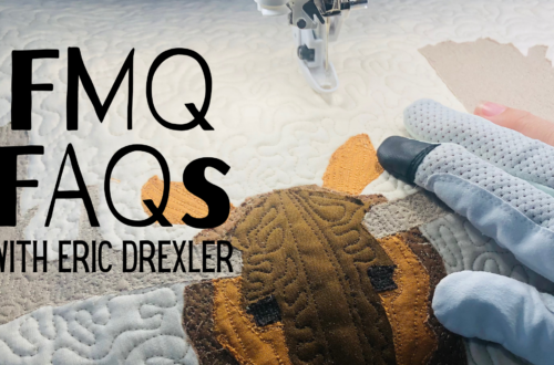 free-motion quilting faqs with eric drexler