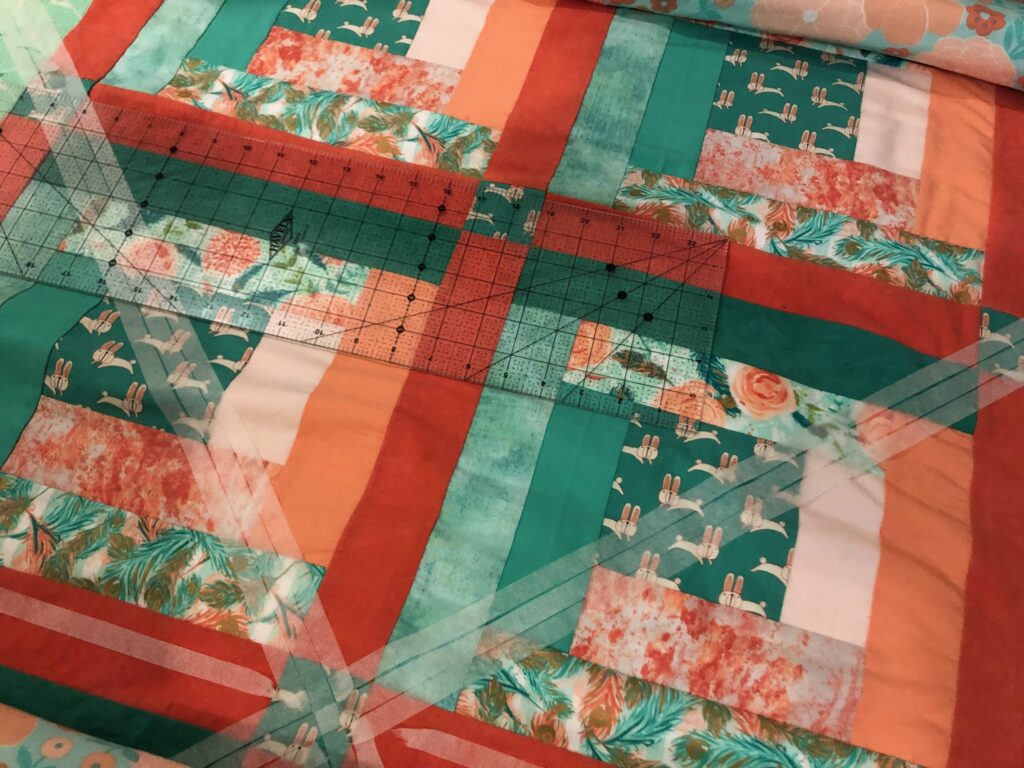 planning the quilting lines