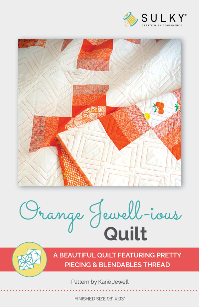 Orange Jewell-ious Quilt Pattern