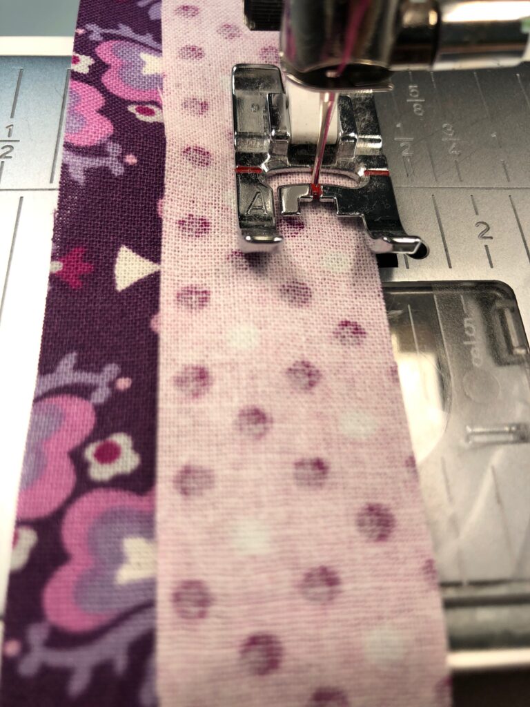 stitching strip long edges