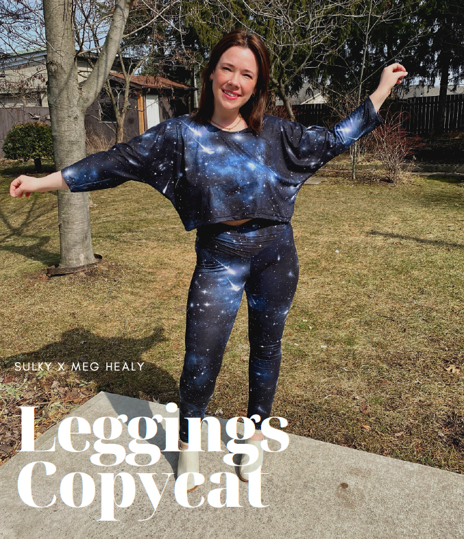 Copying my favorite leggings  Easy DIY pattern drafting 