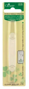 Clover Double Needle Threader for hand quilting