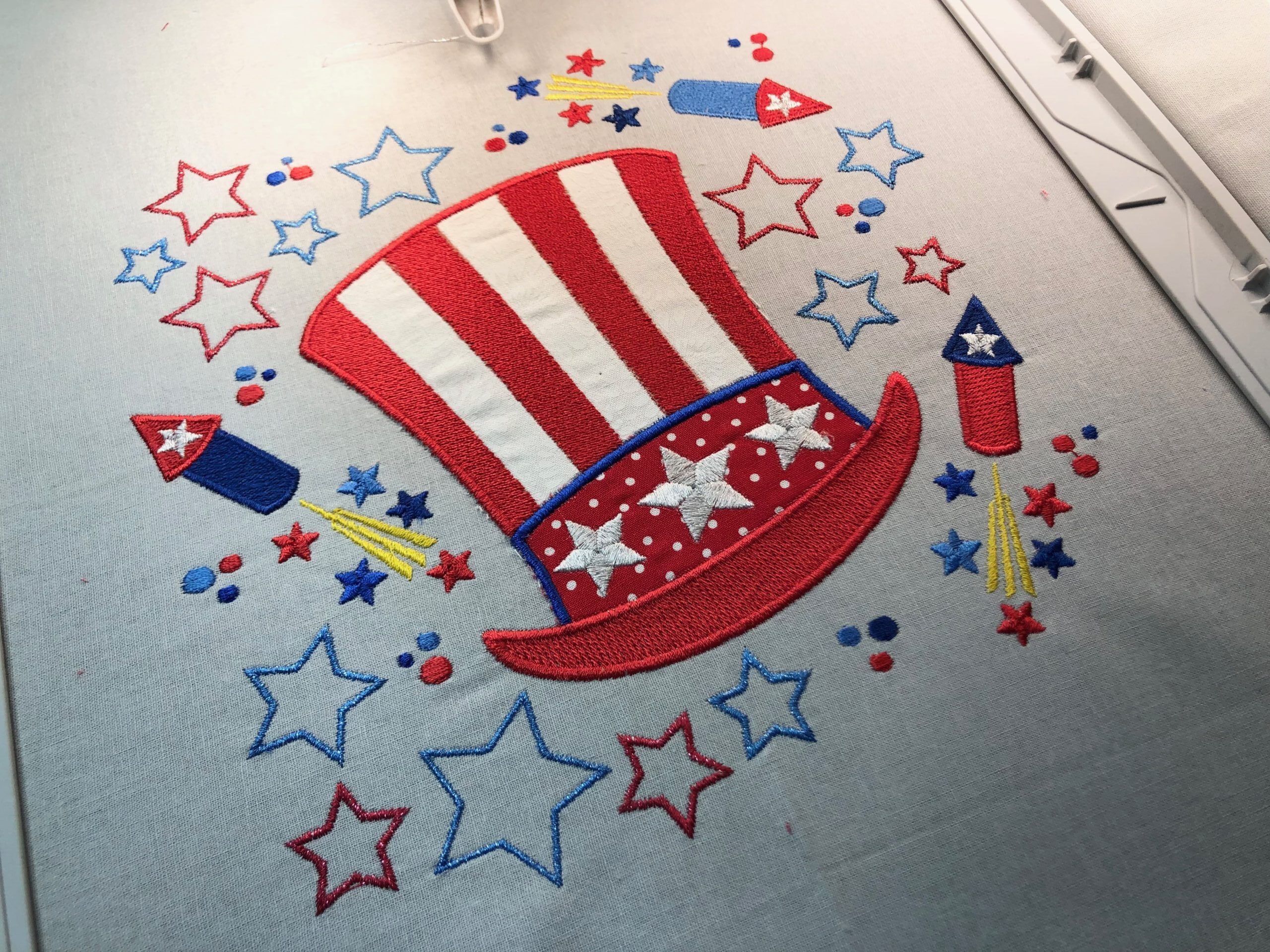 Uncle Sam Table Runner for the Fourth - Sulky