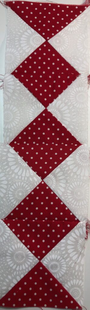 stitch diamond pattern strip