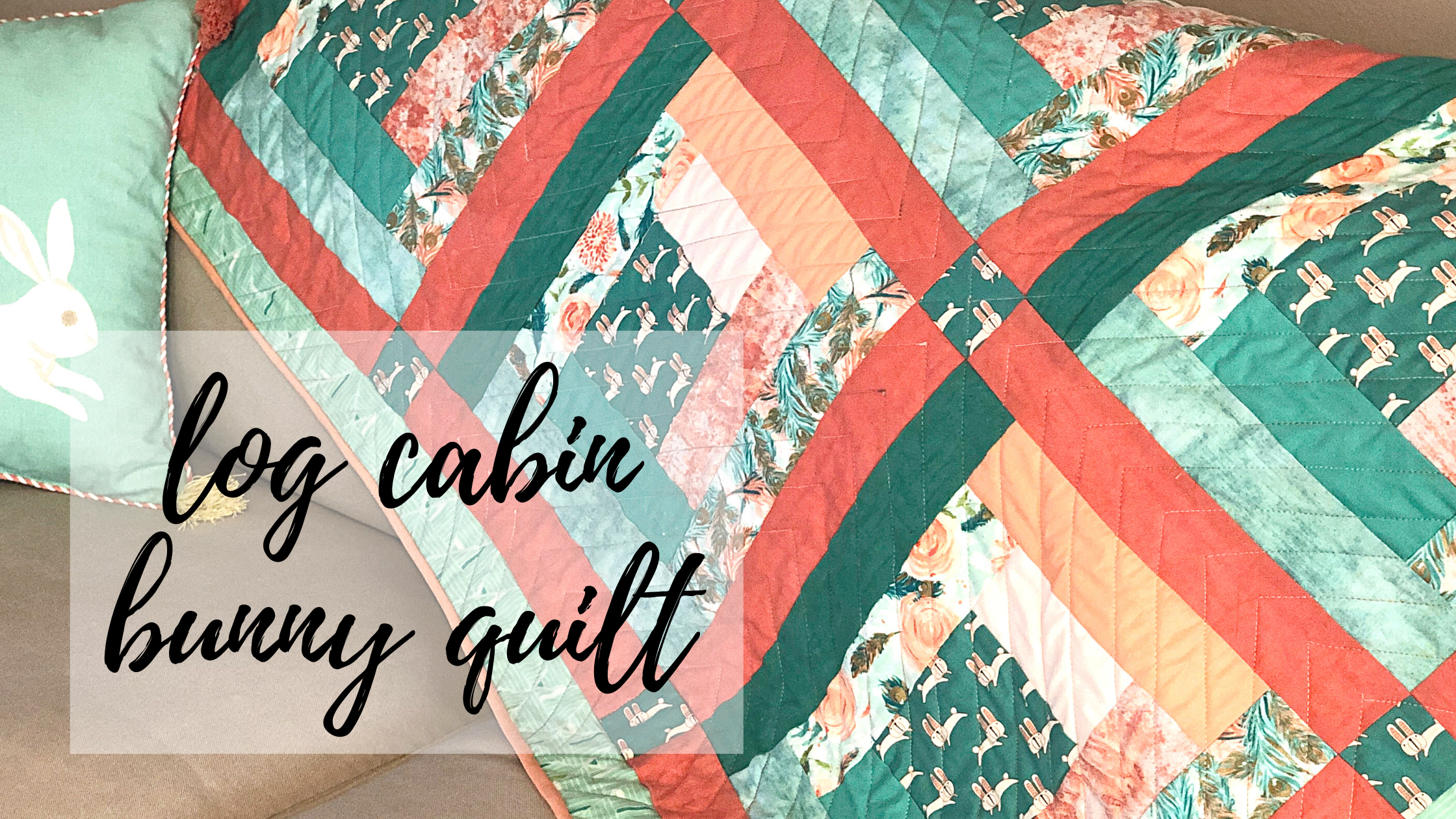 Log Cabin Quilt-as-you-go Block - New Quilters
