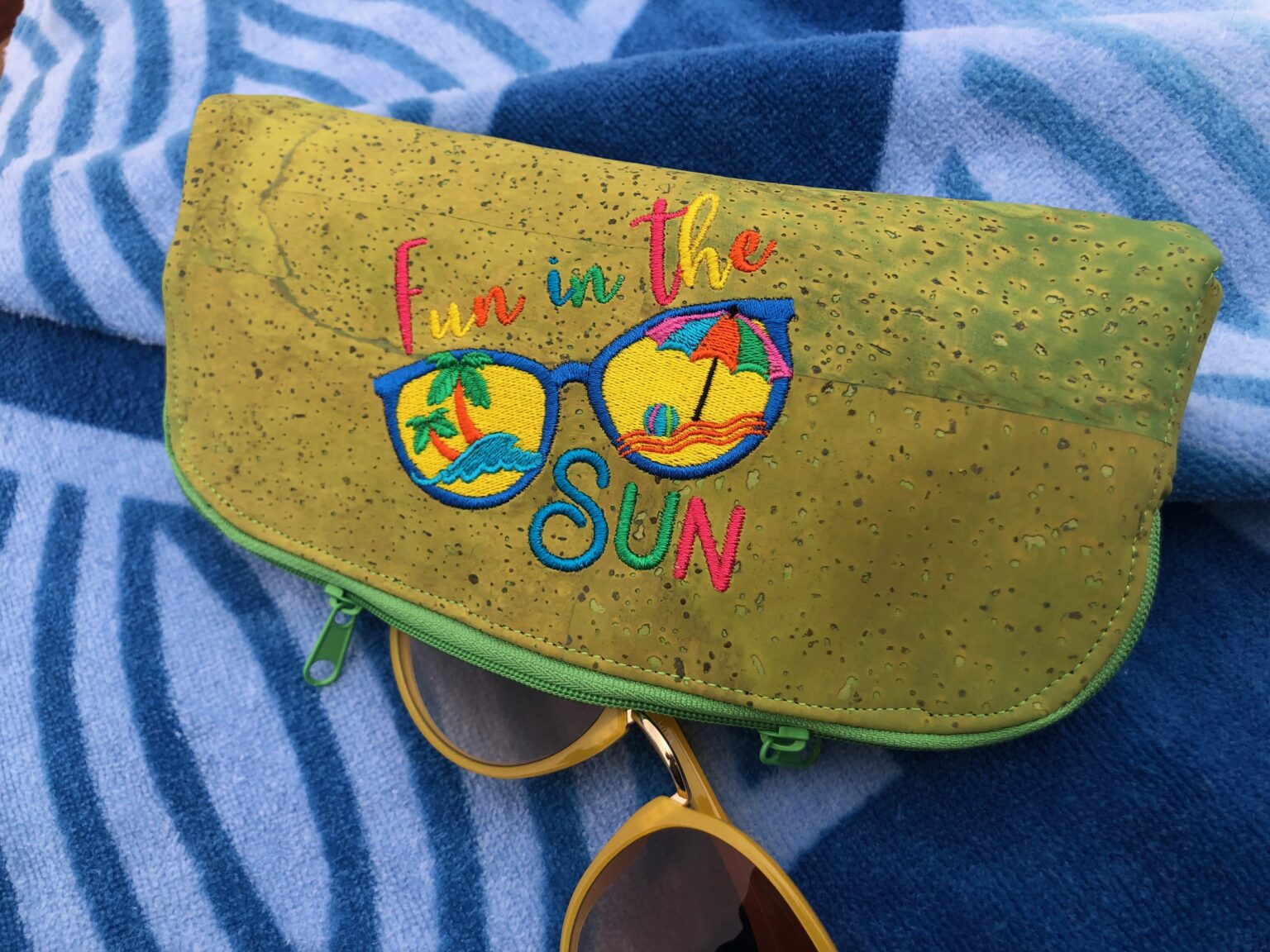 Sunglasses Pouch to Sew & Embroider Sulky