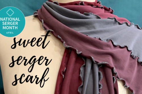 sweet serger scarf
