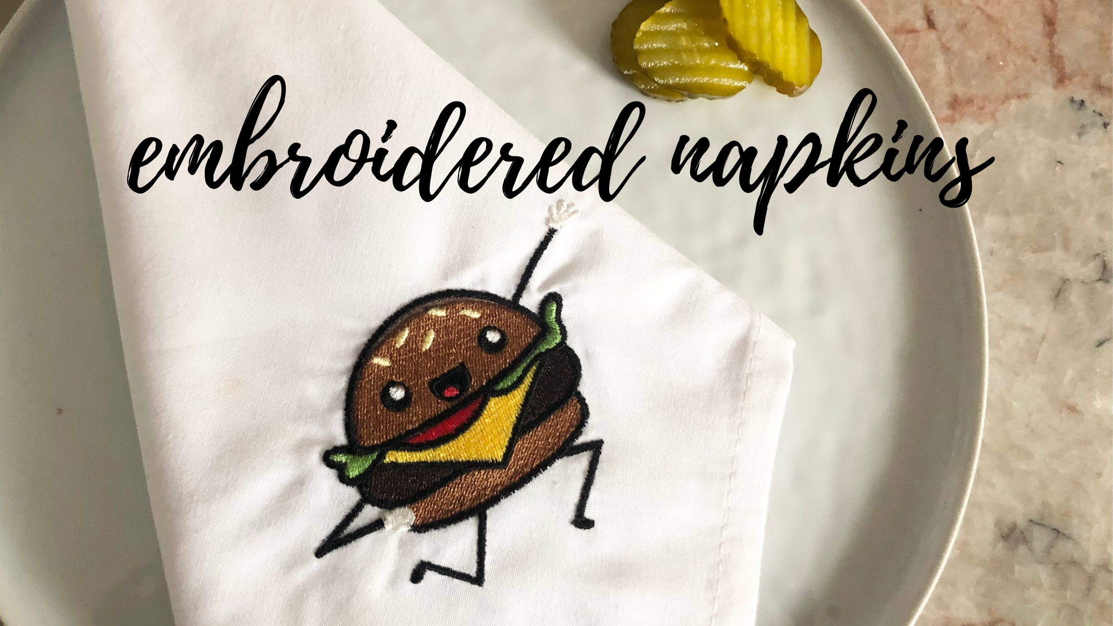 embroidered napkins