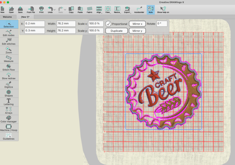 How to Embroider a Can Koozie Blank Sulky