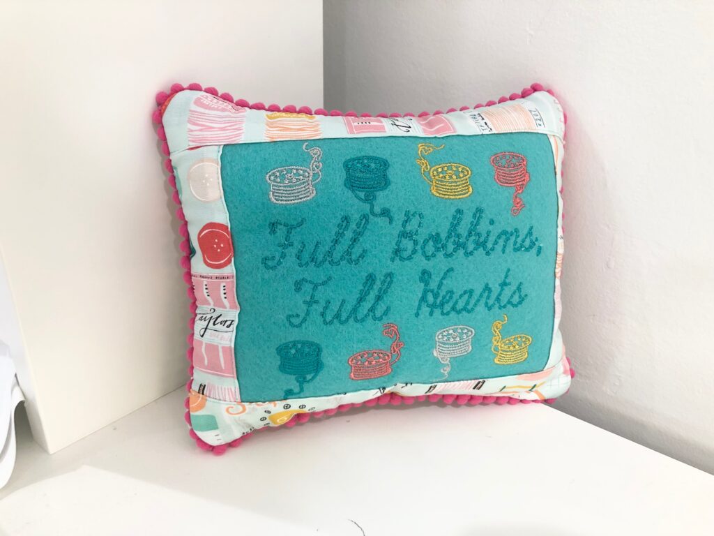 Sewing Themed Mini Pillow