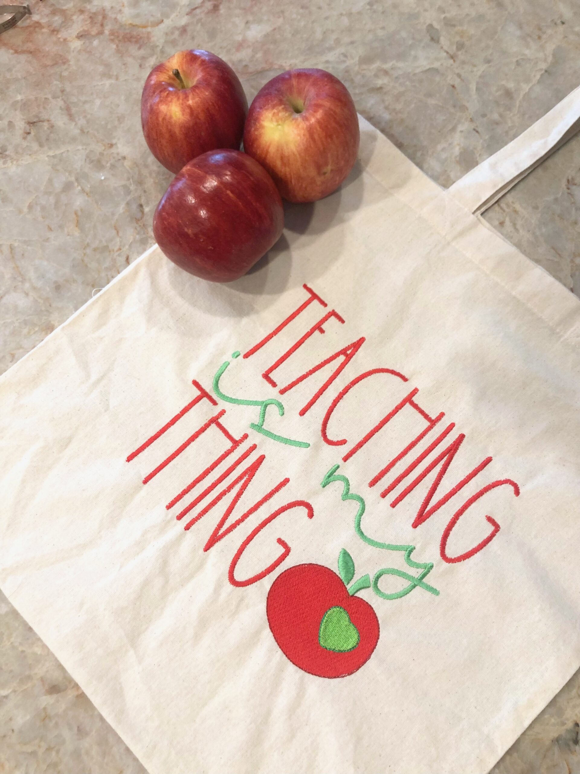 Embroider Blanks for Teacher Gifts - Sulky