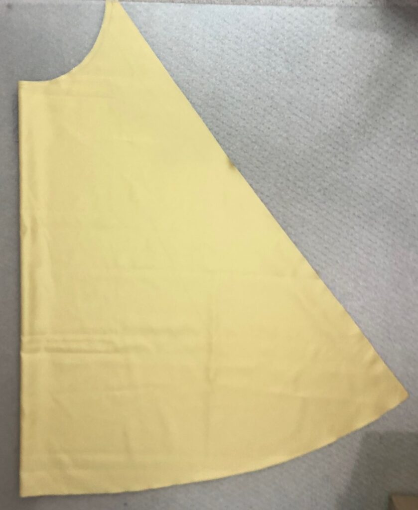 cape cut out of fabric