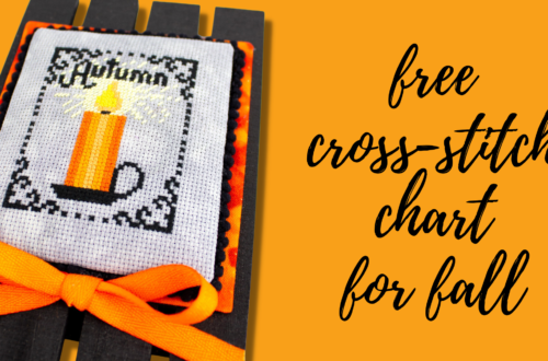 free cross-stitch chart for fall