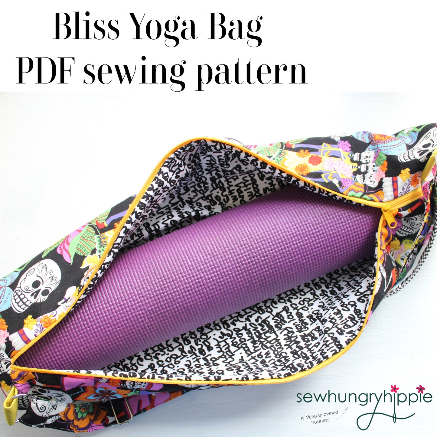 Gym Bag Sewing Pattern and Yoga Mat Carrying Strap Project 