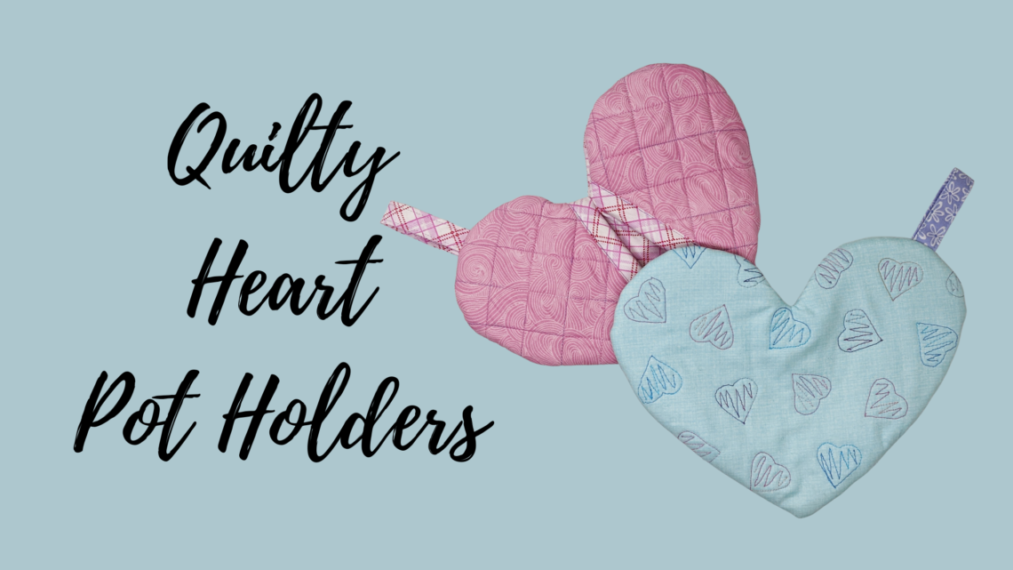 Quilted Heart Pot Holders