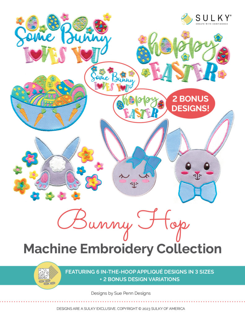 Easter Bunny Machine Embroidery Collection