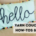 HOW TO ADD YARN COUCHING TO A PRETTY SPRING PILLOW