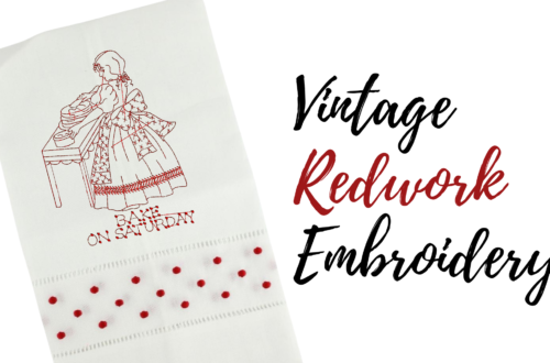 Vintage Redwork Embroidery