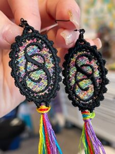 freestanding lace earrings